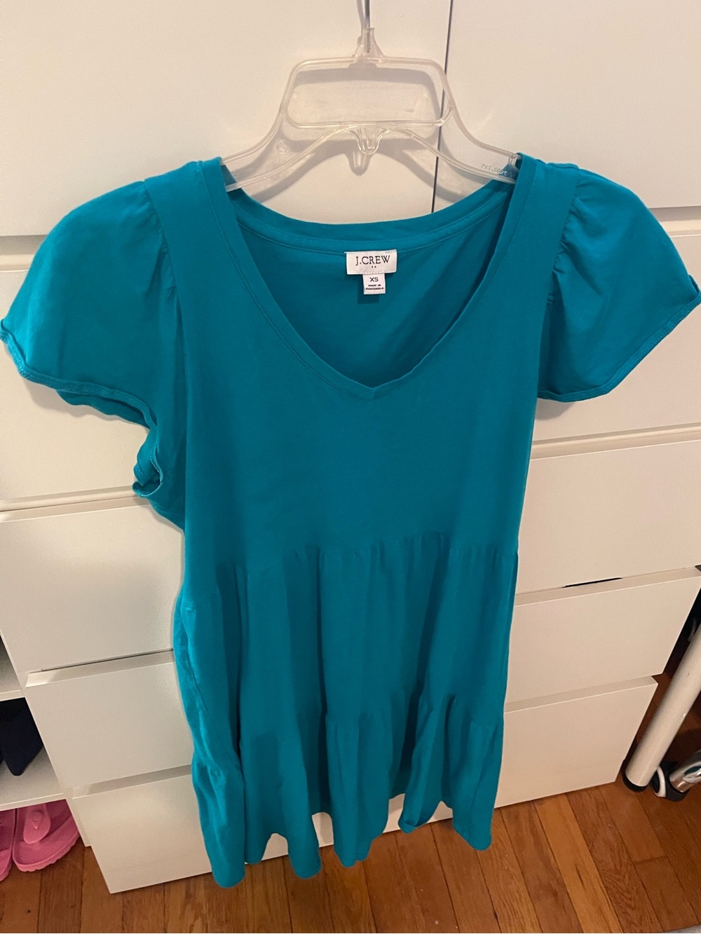 J. Crew Factory Cenote Tiered Knit Mini Dress